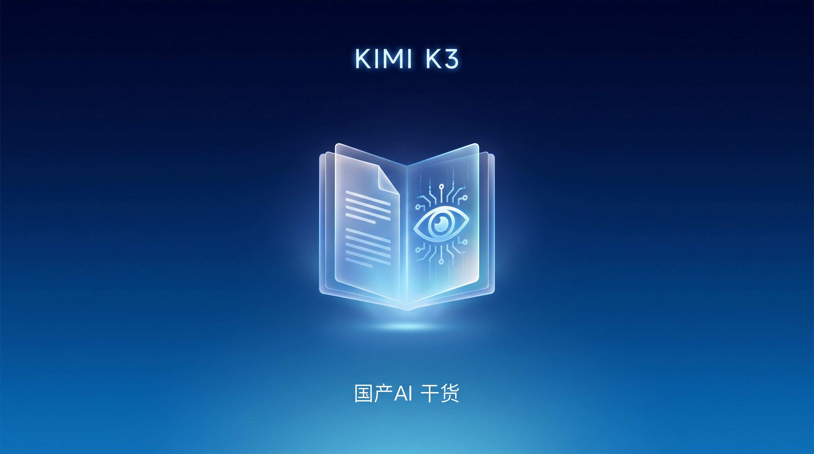 Kimi K3 百万 token 长文档 + 视觉理解 封面