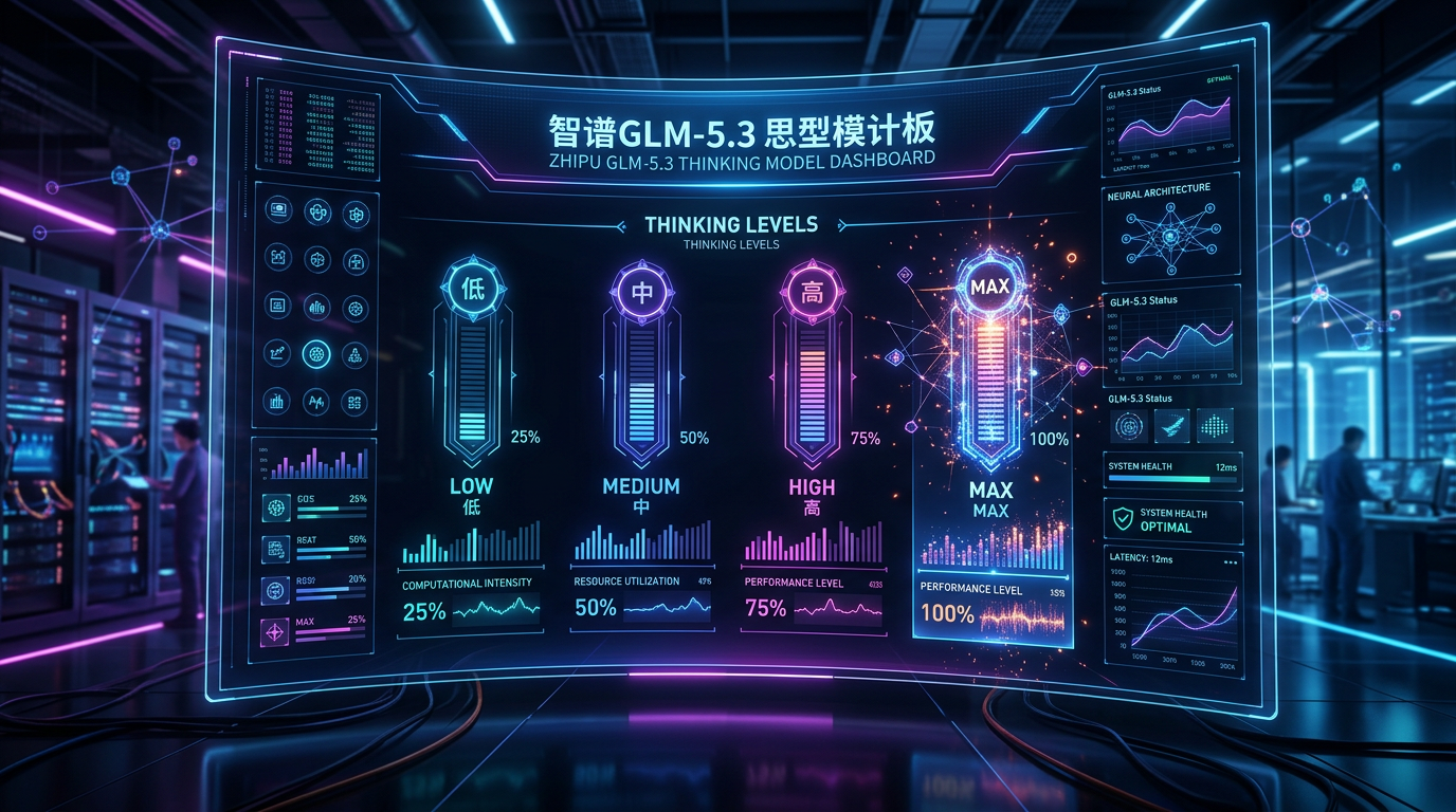 智谱 GLM-5.3 思考三档 封面