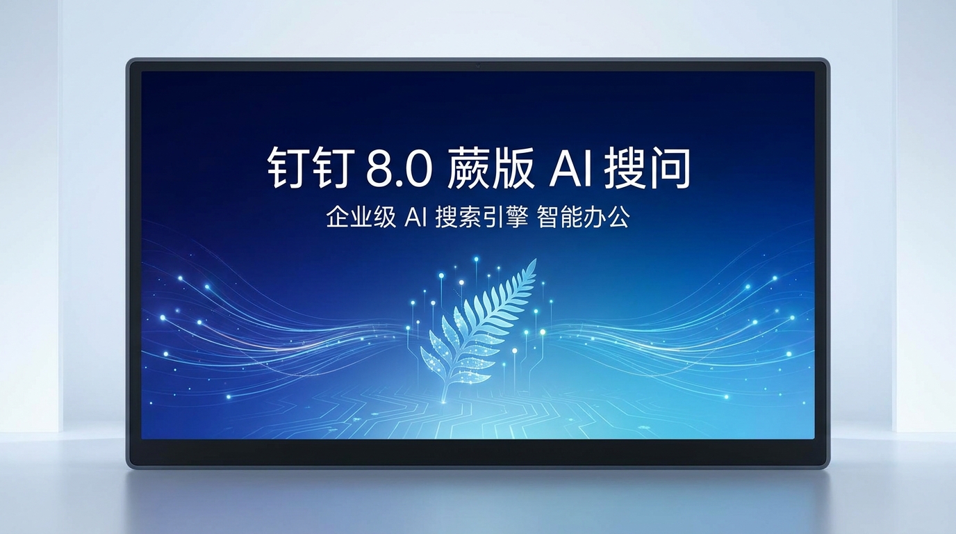 钉钉 8.0 蕨版 AI 搜问 封面
