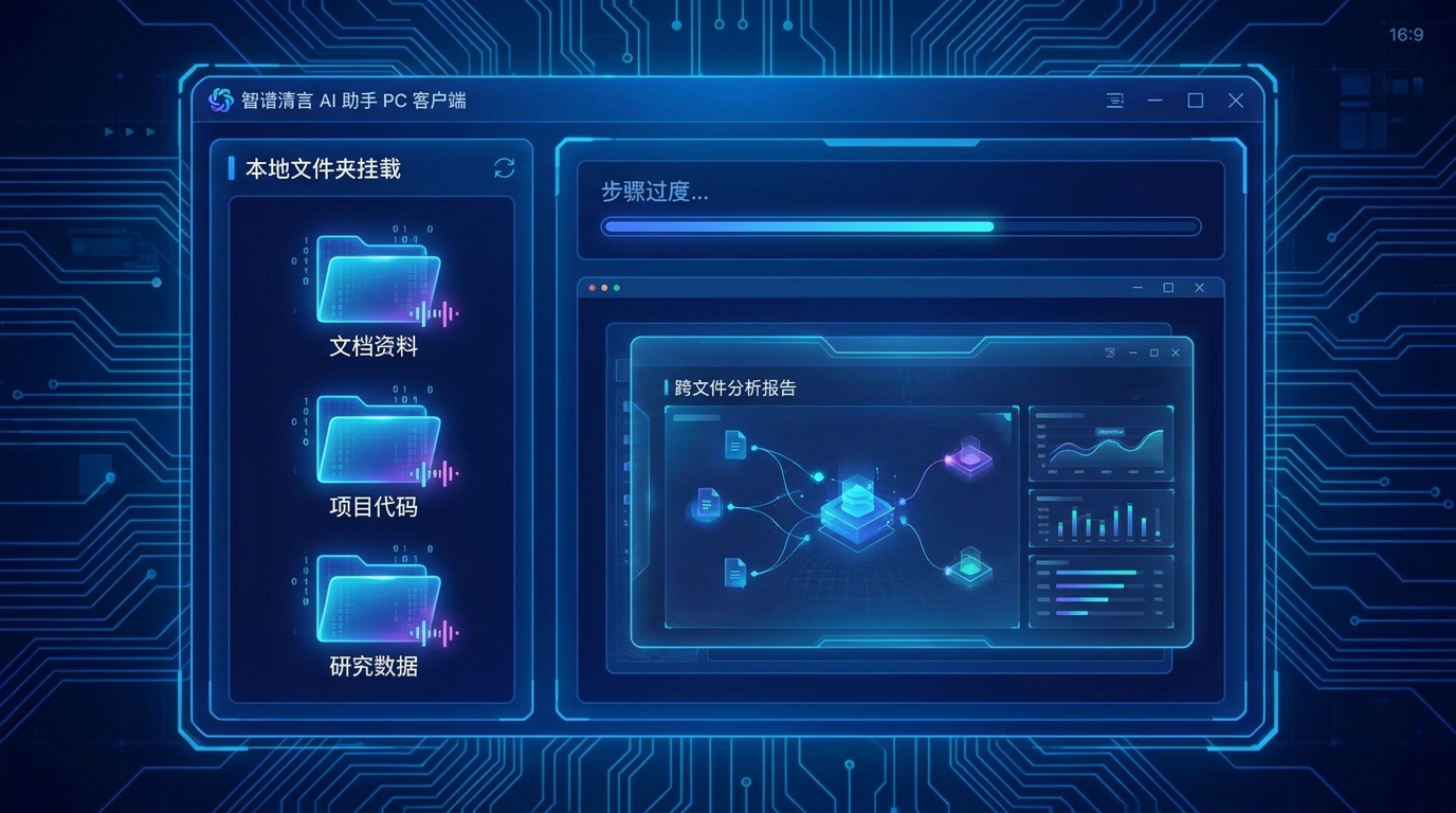 智谱清言 PC 客户端挂载本地文件夹 封面